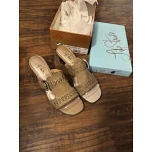 LifeStride Brown Buckle Comfort Sandals Silverado Edgewood 8 W